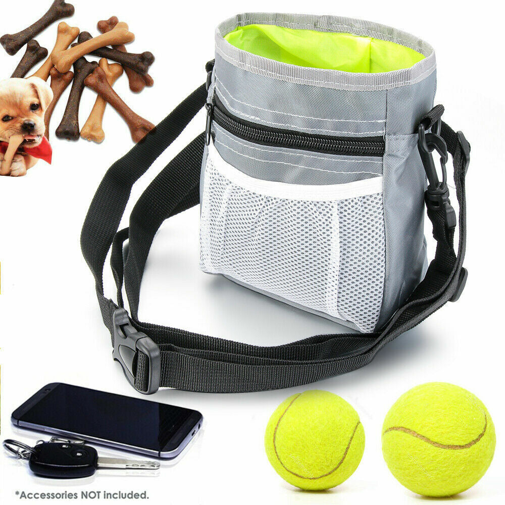New Dog Training Treat Pouch Bag Pet Waist Bum Bags Belt Snack Treats Walking UK